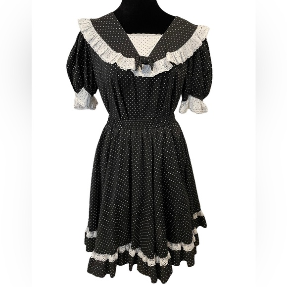 partner please Dresses & Skirts - Partners Please by Malco Modes Vintage 70s Polka Dot Square Dance Skirt Top Set